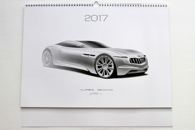 Koledar Alpra design 2017