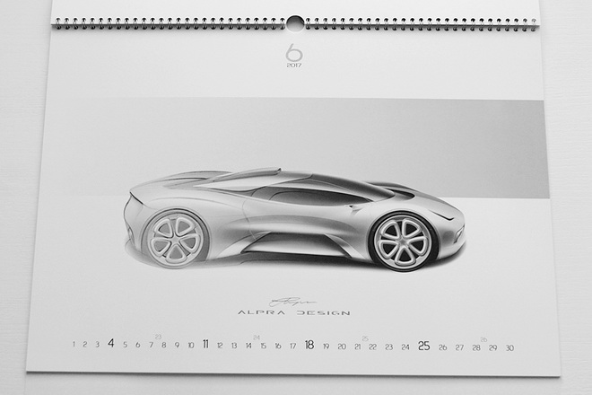 Koledar Alpra design 2017