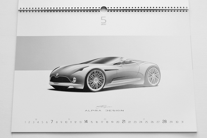 Koledar Alpra design 2017