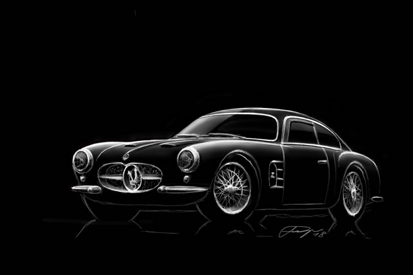 Maserati A6G Berlinetta Zagato illustration